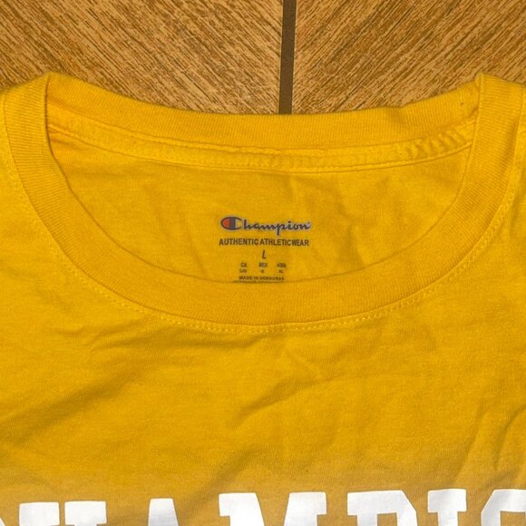 Champion Men's Yellow T-shirt - Picture 2 of 2